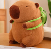 Capybara Plush Toy with Turtle Backpack
