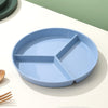 3-Section Eco-Friendly Divided Plate – Reusable & Wheat Straw Made 🌾✨