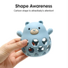 Bear-Shaped Silicone Teether & Rattle