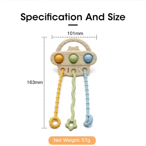 Food-Grade Silicone Pull String Toy