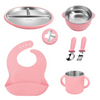 Stainless Steel and Silicone Feeding Set with Spoon & Fork