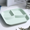 Unbreakable Square Divided Plates – Eco-Friendly & Family-Friendly 🌿✨