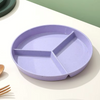 3-Section Eco-Friendly Divided Plate – Reusable & Wheat Straw Made 🌾✨