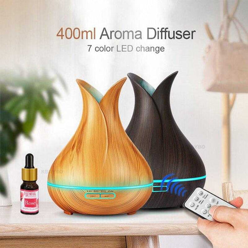 Wooden Grain Petal Essential Oil Disffuser - MyShoppingSpot