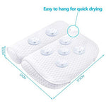 AmazeFan Bath Pillow, Bathtub Spa Pillow with 4D Air Mesh Technology and 7 Suction Cups, Helps Support Head, Back, Shoulder and Neck, Fits All Bathtub, Hot Tub and Home Spa - MyShoppingSpot