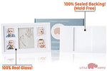 Baby Handprint Kit by Little Hippo |Deluxe Size + NO Mold| Baby Picture Frame & Non Toxic Clay! Baby Footprint kit, Perfect for Baby Boy Gifts, and Baby Girls Gifts! (White, Deluxe) - MyShoppingSpot