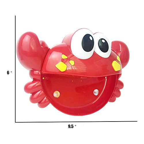 Baby Bath Bubble Toy Bubble Crab Bubble Blower Bubble Machine Bubble Maker with Nursery Rhyme Bathtub Bubble Toys for Infant Baby Children Kids Happy Tub Time - MyShoppingSpot