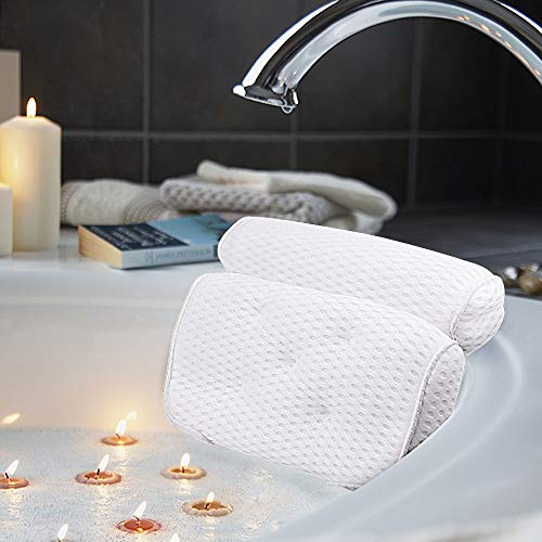 Bath Pillows for Tub Neck, Head, Shoulder and Back Support, Bathtub Spa  Cushion Rest, Bath Accessories