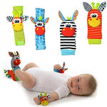 HUGGLER Foot Finders & Wrist Rattles for Infants Developmental Texture Toys for Babies & Infant Toy Socks & Baby Wrist Rattle – Newborn Toys for Baby Girls & Boys. Baby Boy Girl Toys 0-3 3-6 Months