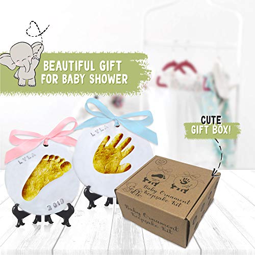 Little Hippo Baby Footprint Kit & Keepsake | Baby Handprint Kit | Baby Hand  and Footprint Kit, Baby Shower Gifts for New Mom, New Dad Gifts, Newborn