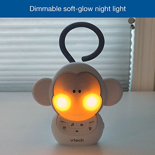 Totz Monkey Baby Sleep Soother with a White Noise Sound Machine Featuring 5 Soft Ambient Sounds, 5 Calming Melodies & Soft-Glow Night Light - MyShoppingSpot