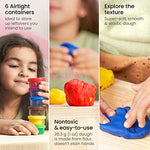 Arteza Kids Play Dough, 8 Ocean Molds, 6 Colors, 1-oz Tubs, Soft, Art Supplies for Kids Crafts, Learning Centers