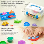 Arteza Kids Play Dough, 8 Ocean Molds, 6 Colors, 1-oz Tubs, Soft, Art Supplies for Kids Crafts, Learning Centers