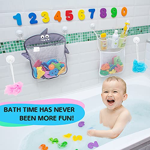 Baby Bath Toy Organizer - Shark (2 Bath Toy Storage Nets, 8 Toy Number – My  Shopping Spot for Totz