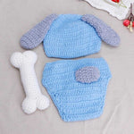 Newborn Photo Prop Crochet Dog Outfit - MyShoppingSpot