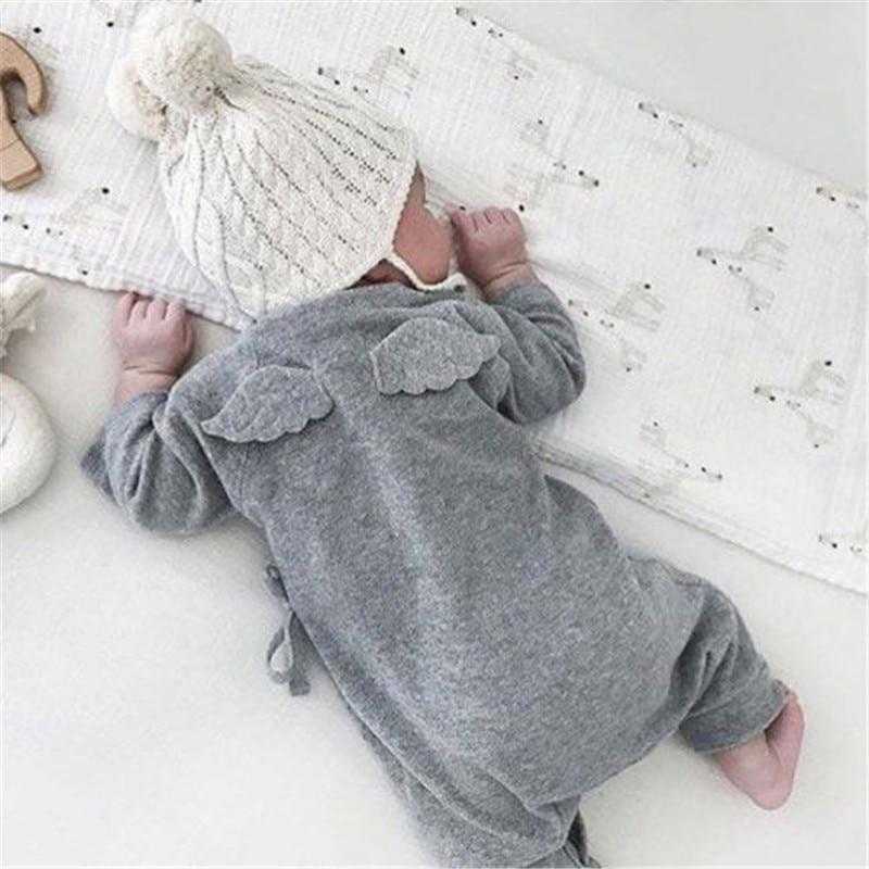 Angel Wings Long Sleeve Baby Romper - MyShoppingSpot