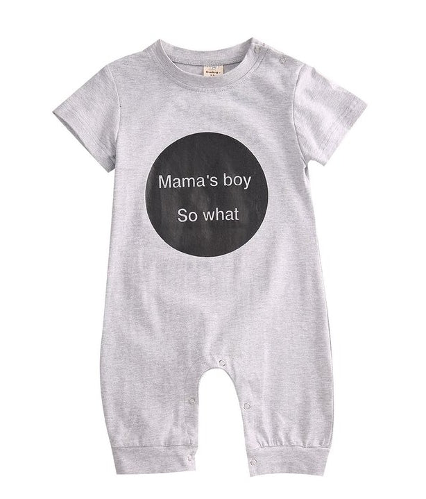 Mama's Boy So What Romper - MyShoppingSpot