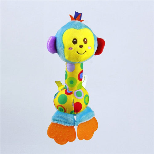 Soft Baby Animal Teether Rattle Squeaker - FREE Shipping - MyShoppingSpot