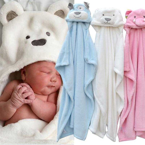 "Baby's in Bloom" - Animal Baby Bath Towel - Multi Purpose - MyShoppingSpot