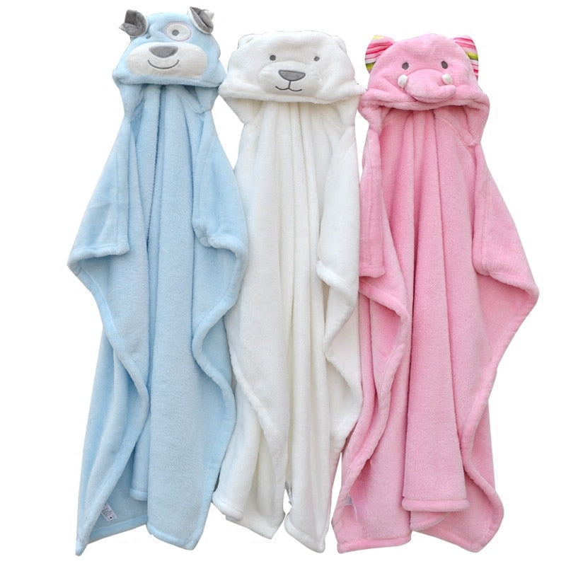 "Baby's in Bloom" - Animal Baby Bath Towel - Multi Purpose - MyShoppingSpot