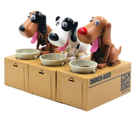 Doggy Coin Box - "So fun to watch, I had to buy one of each!" Dale - Customer - MyShoppingSpot