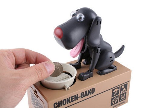 Doggy Coin Box - "So fun to watch, I had to buy one of each!" Dale - Customer - MyShoppingSpot