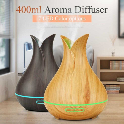Wooden Grain Petal Essential Oil Disffuser - MyShoppingSpot