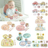 Eco-friendly Bamboo Fiber 5 pc Baby Dinnerware Set - MyShoppingSpot