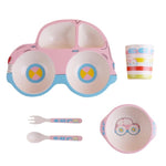 Eco-friendly Bamboo Fiber 5 pc Baby Dinnerware Set - MyShoppingSpot