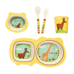 Eco-friendly Bamboo Fiber 5 pc Baby Dinnerware Set - MyShoppingSpot