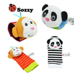 Baby Wrist Strap Rattles & Animal Socks - "Even cuter than I thought they were gonna be." - Susan W. - MyShoppingSpot