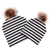 Matching Beanie Knitted Hats with Faux Fur - MyShoppingSpot